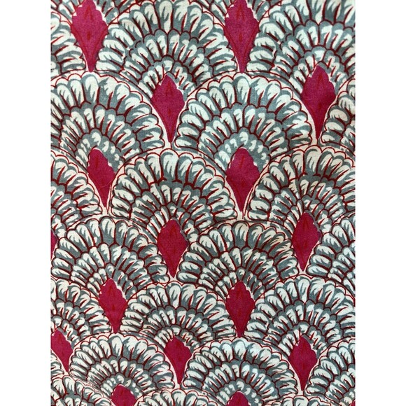 NWT Liza Byrd Geo Print Pink Embroidery Tunic Dress Cover Up Womens Sz L - Picture 6 of 6